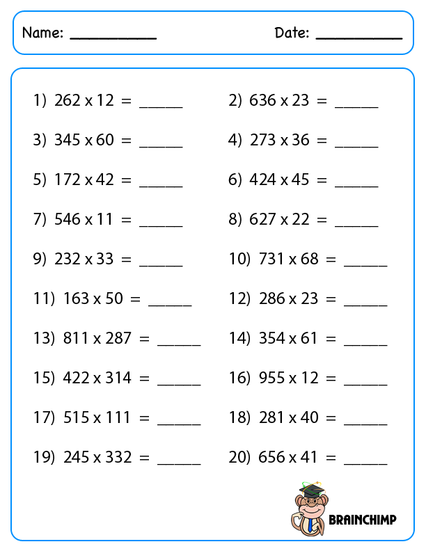 Multiplication | Brainchimp