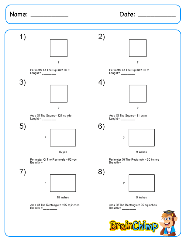 Length Breadth And Height Of A Rectangle